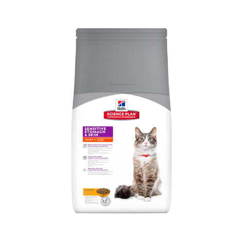 Hill's Science Plan Adult Sensitive Stomach & Skin Kattefoder - Kylling