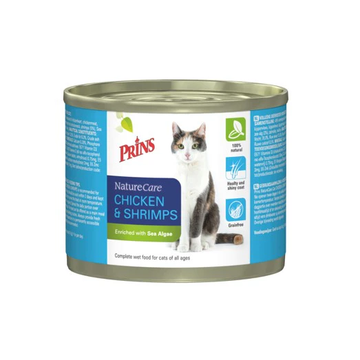 Prins NatureCare Cat - Chicken & Shrimps - 12 x 200 g