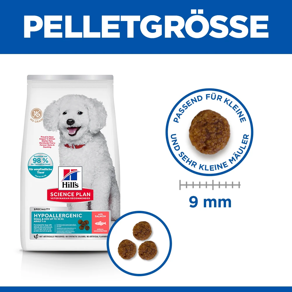Hill's Science Plan Hypoallergenes Hundefutter für kleine und Mini-Hunde - Lachs