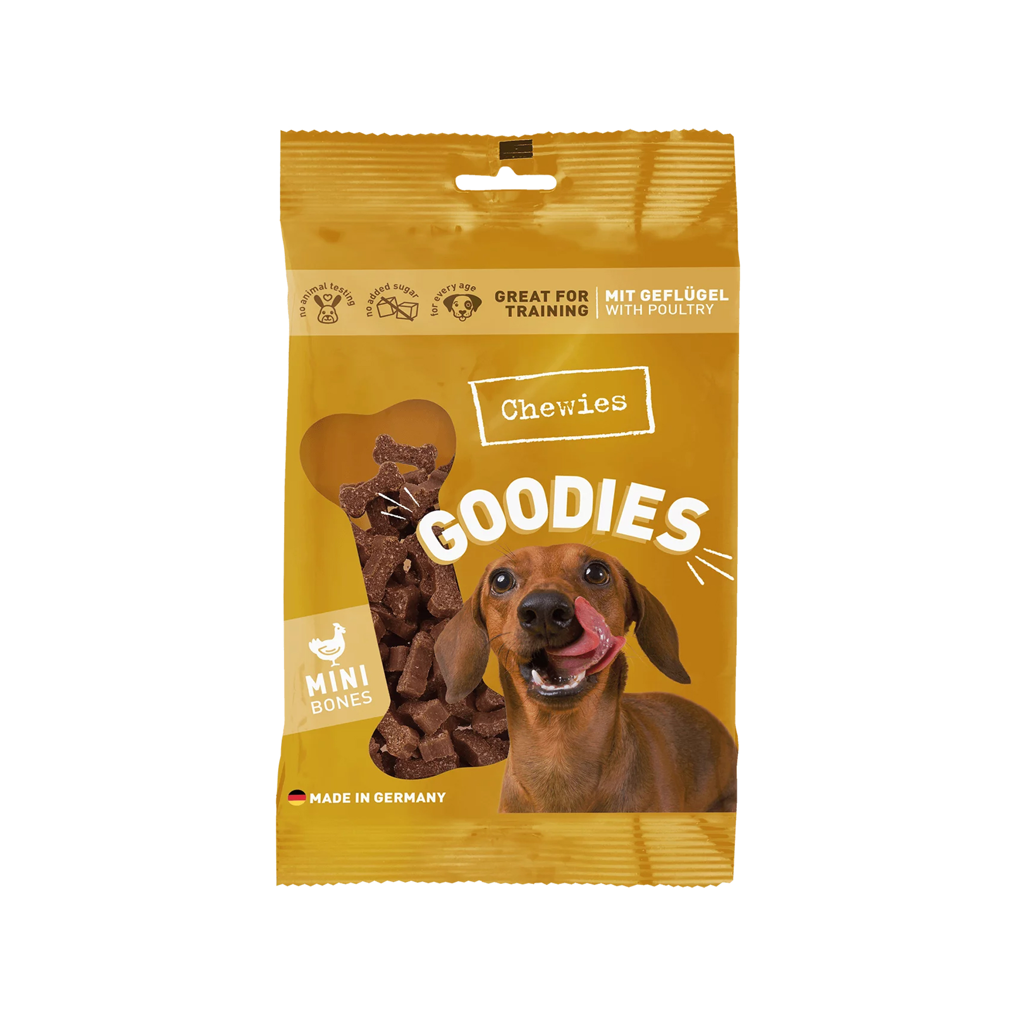 Chewies Knöchelchen Mini - Geflügel - 125 g - 1 cm