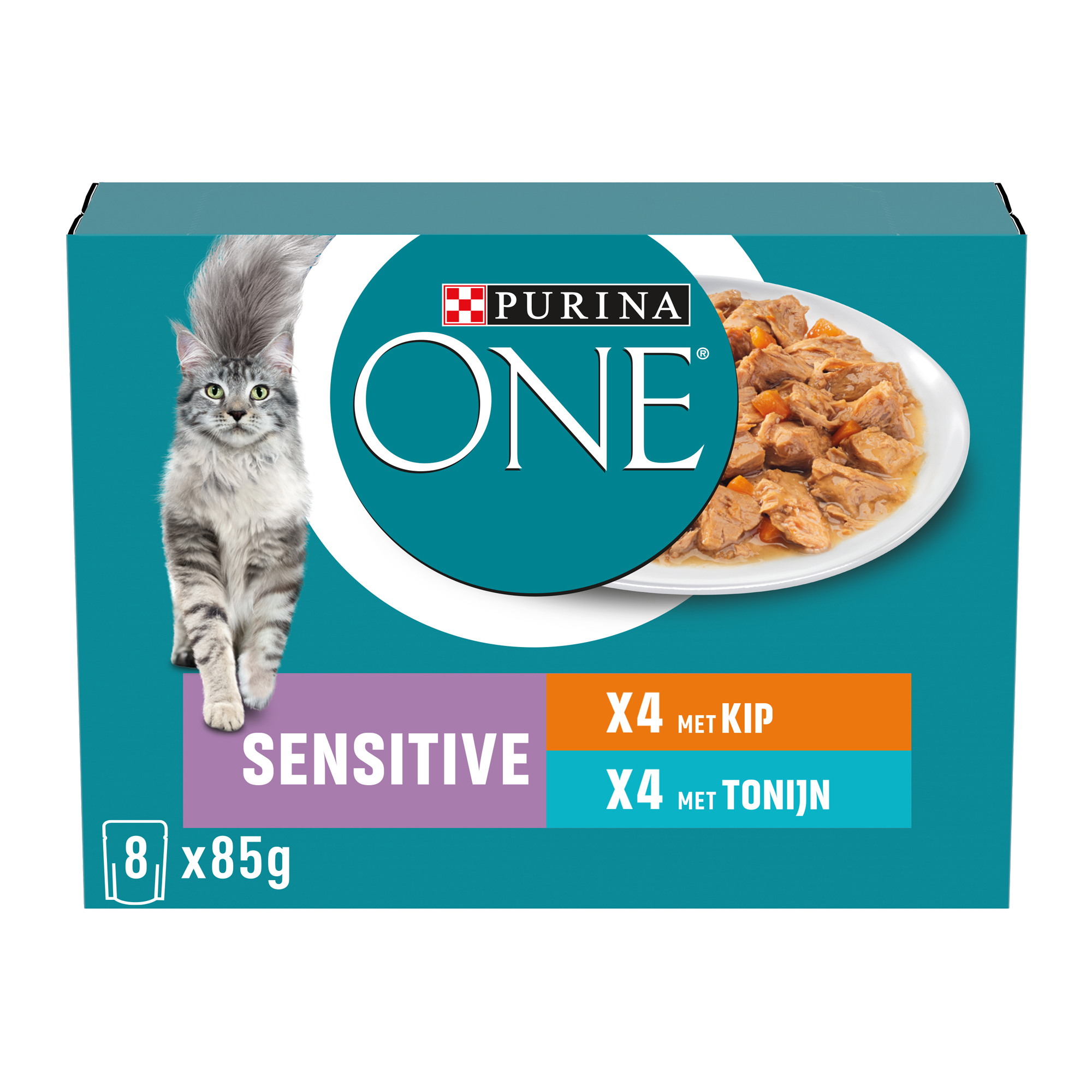 Purina ONE Sensitive Fijne Malse Reepjes in Saus