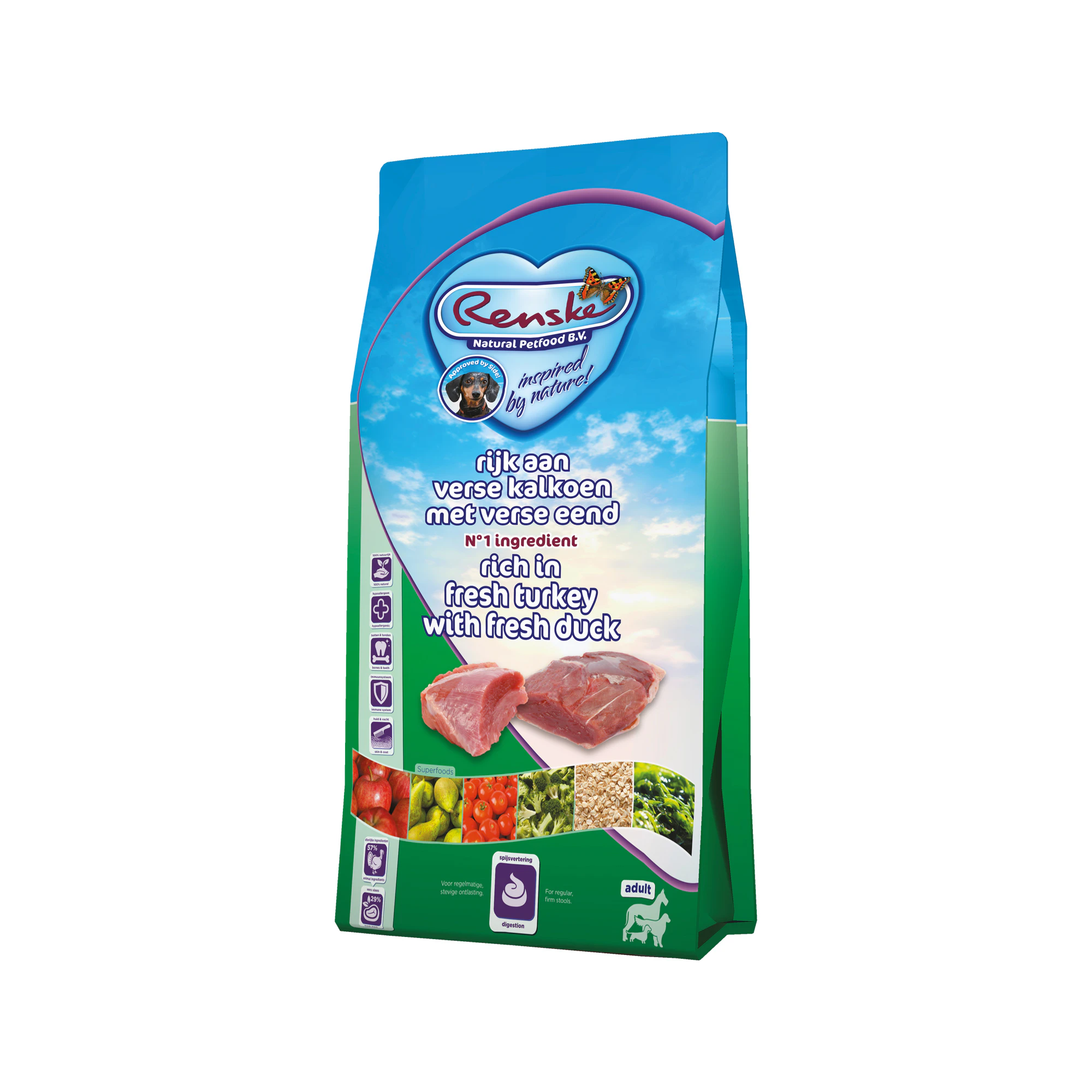 Renske Super Premium Adult - Kalkun med and - 12 kg