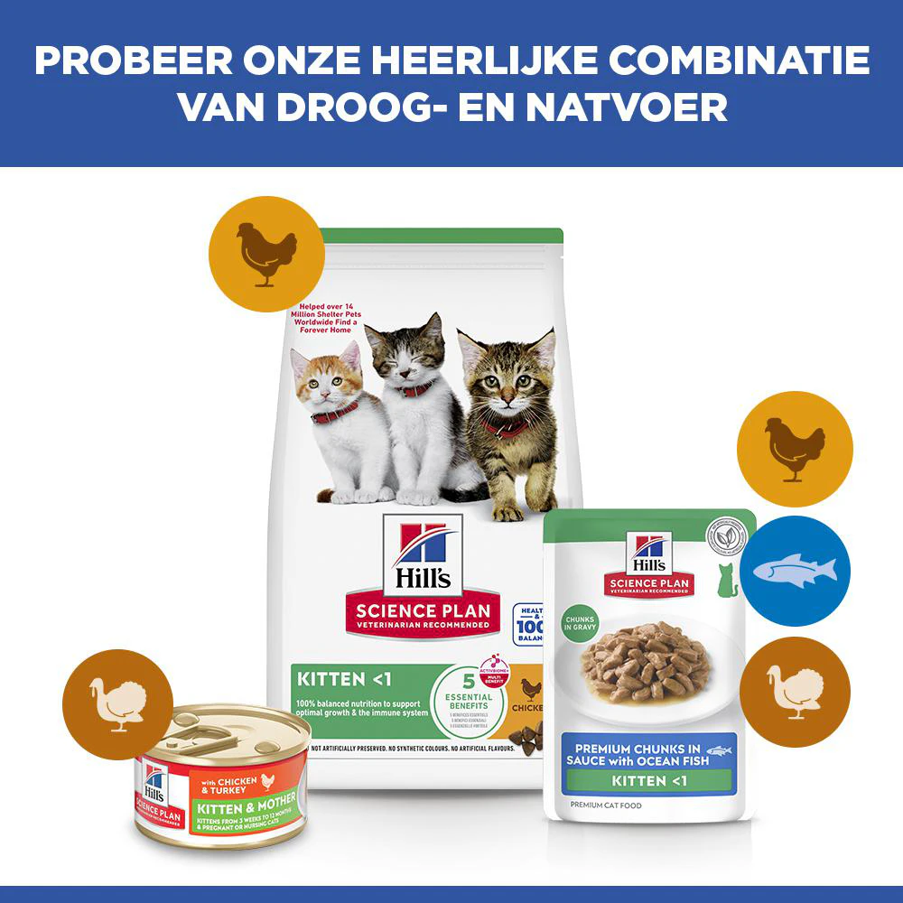 Hill's Science Plan - Kitten - Zeevis - Maaltijdzakje