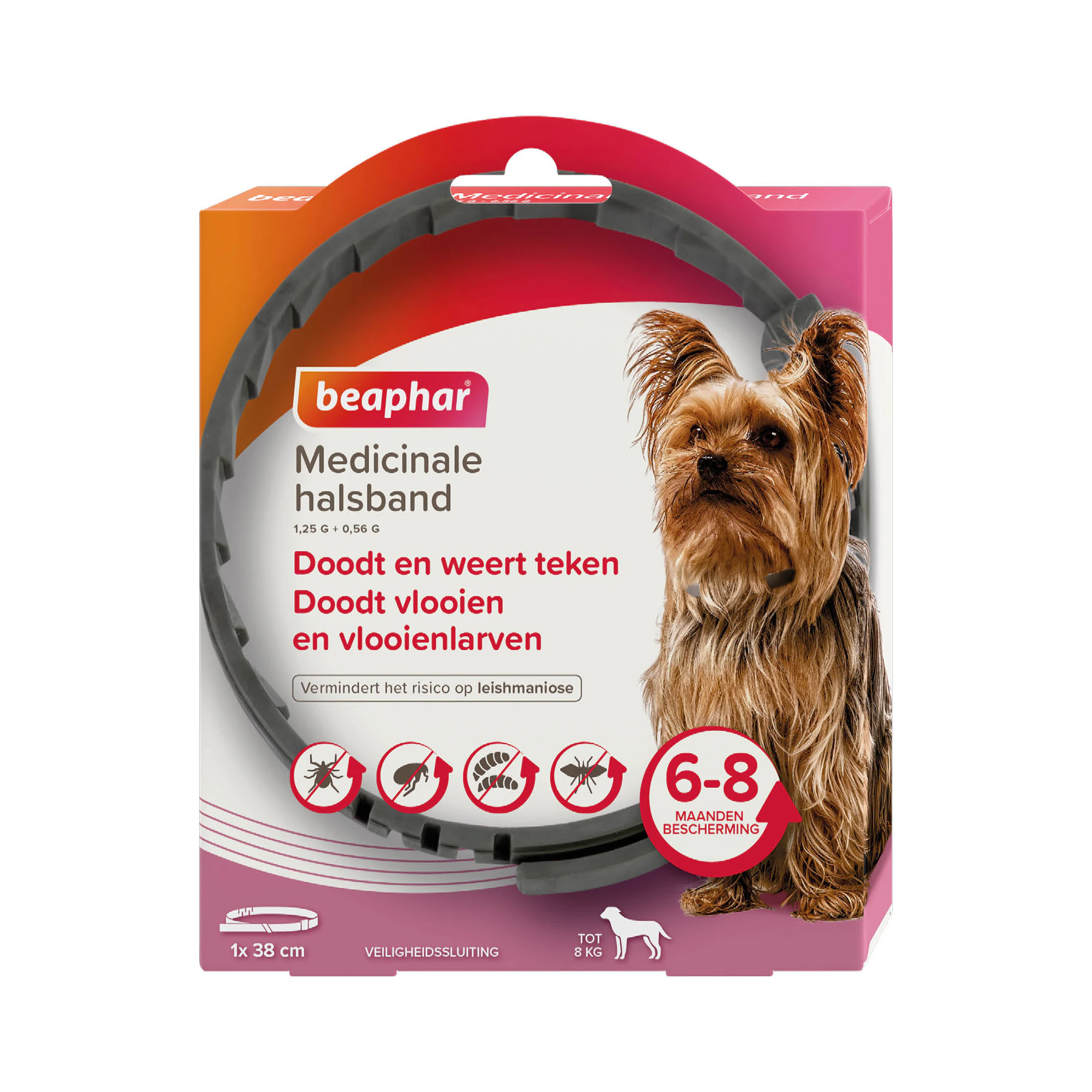Beaphar Medicinale Halsband Hond tot 8 kg - 1 stuk