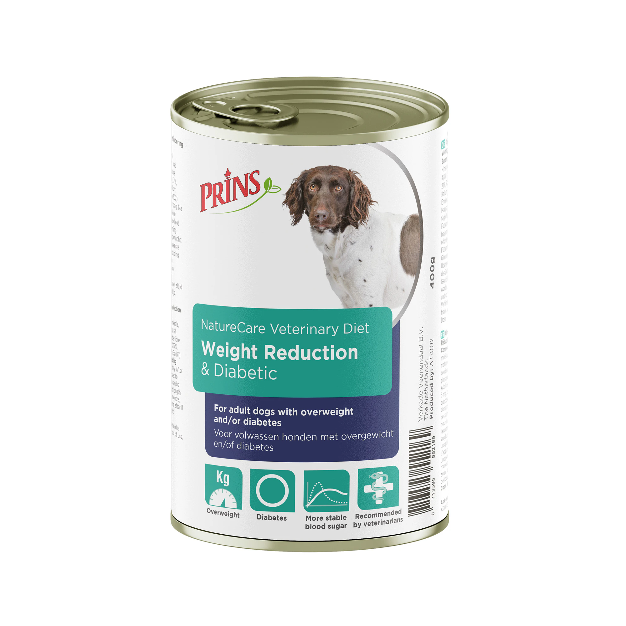 Prins NatureCare Veterinary Diet Dog Weight Reduction & Diabetic - 12 x 400 g