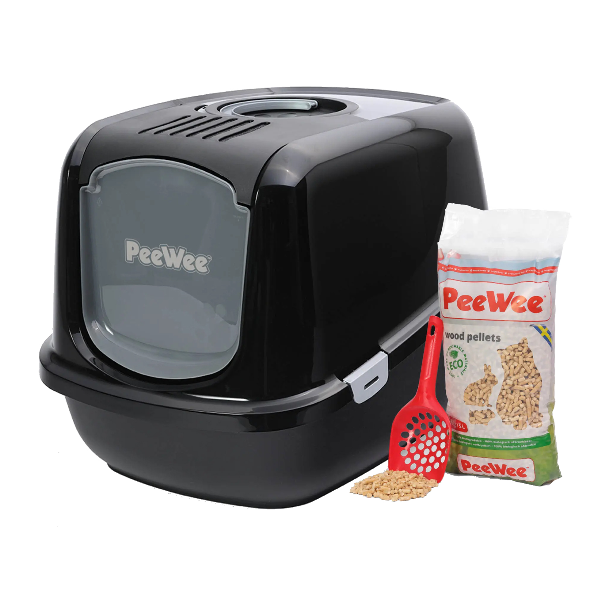 PeeWee EcoDome - Litter Tray - Starter Pack - Black/Black