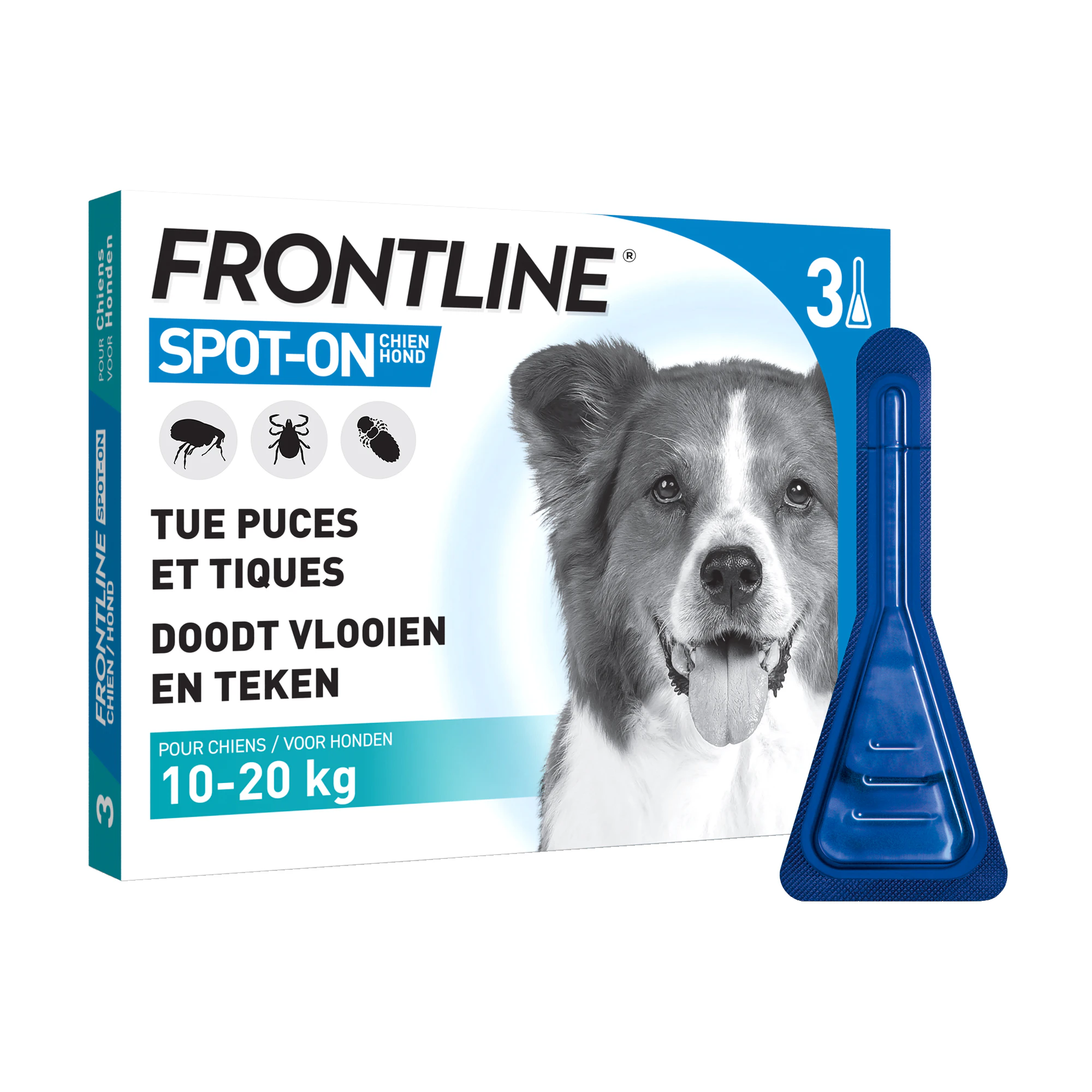 Frontline Spot-on Hond M (10-20 kg) - 3 pip.