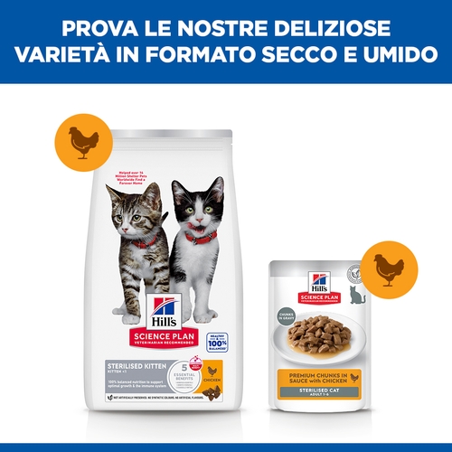 Hill's Science Plan Sterilised - Kitten - Pollo