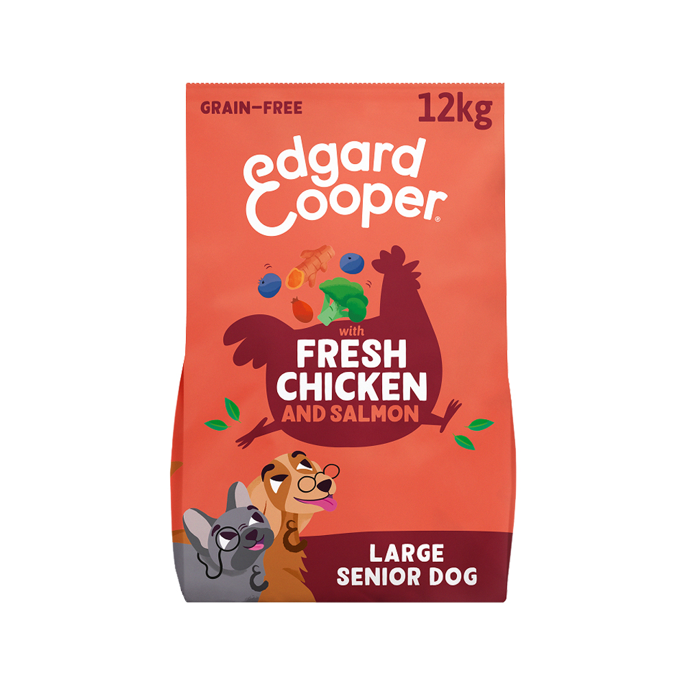 Edgard & Cooper Senior Hundefutter - Huhn & Lachs - 12 kg
