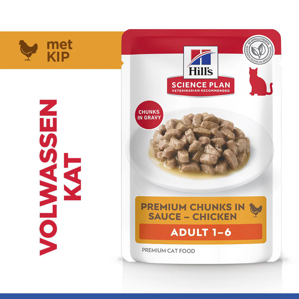 Hill's Science Plan - Feline Adult - Chicken/Poultry - Maaltijdzakje