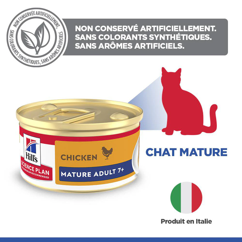 Hill's Science Plan Feline Mature Adult Premium Mousse - Poulet