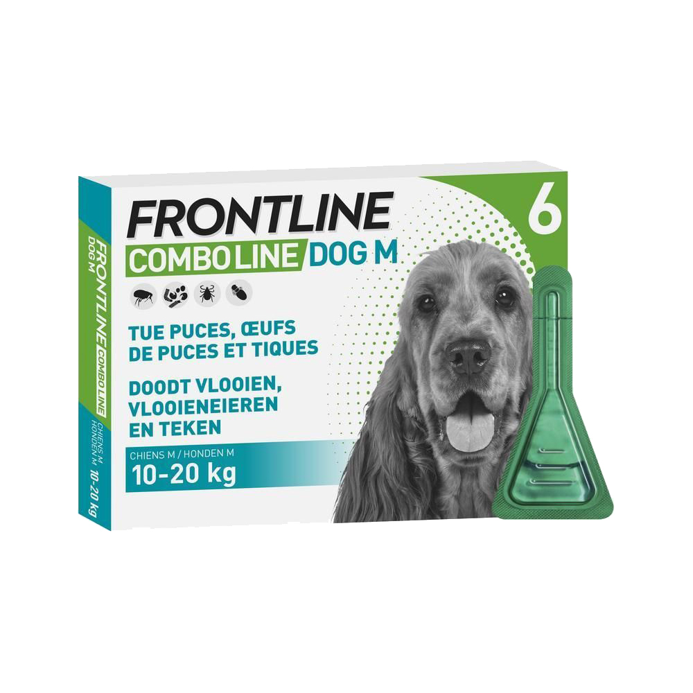 Frontline Combo - Chien M - 10 - 20 kg - 6 pipettes