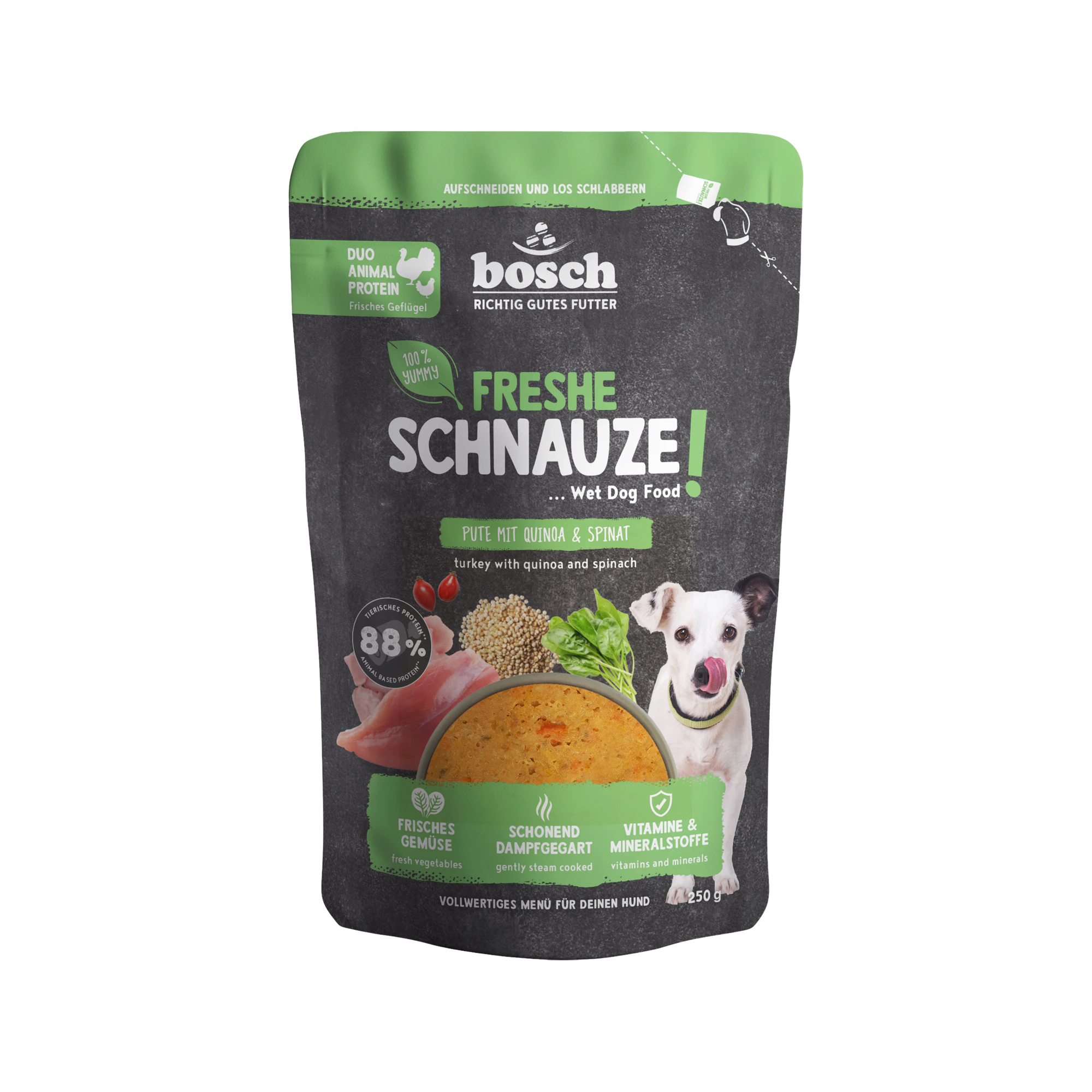 Bosch Freshe Schnauze - Indyk, Komosa ryżowa & Szpinak - 8 x 250 g