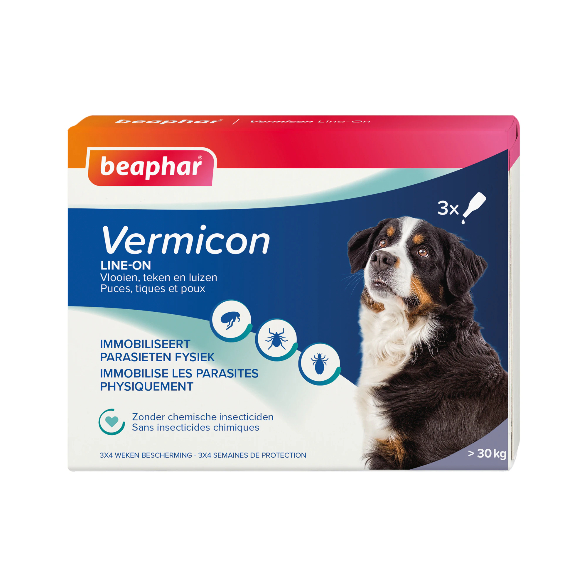 Beaphar Vermicon Line-On Grote Hond - 3 pipetten