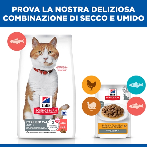 Hill's Science Plan Sterilised Cat - Adult - Salmone