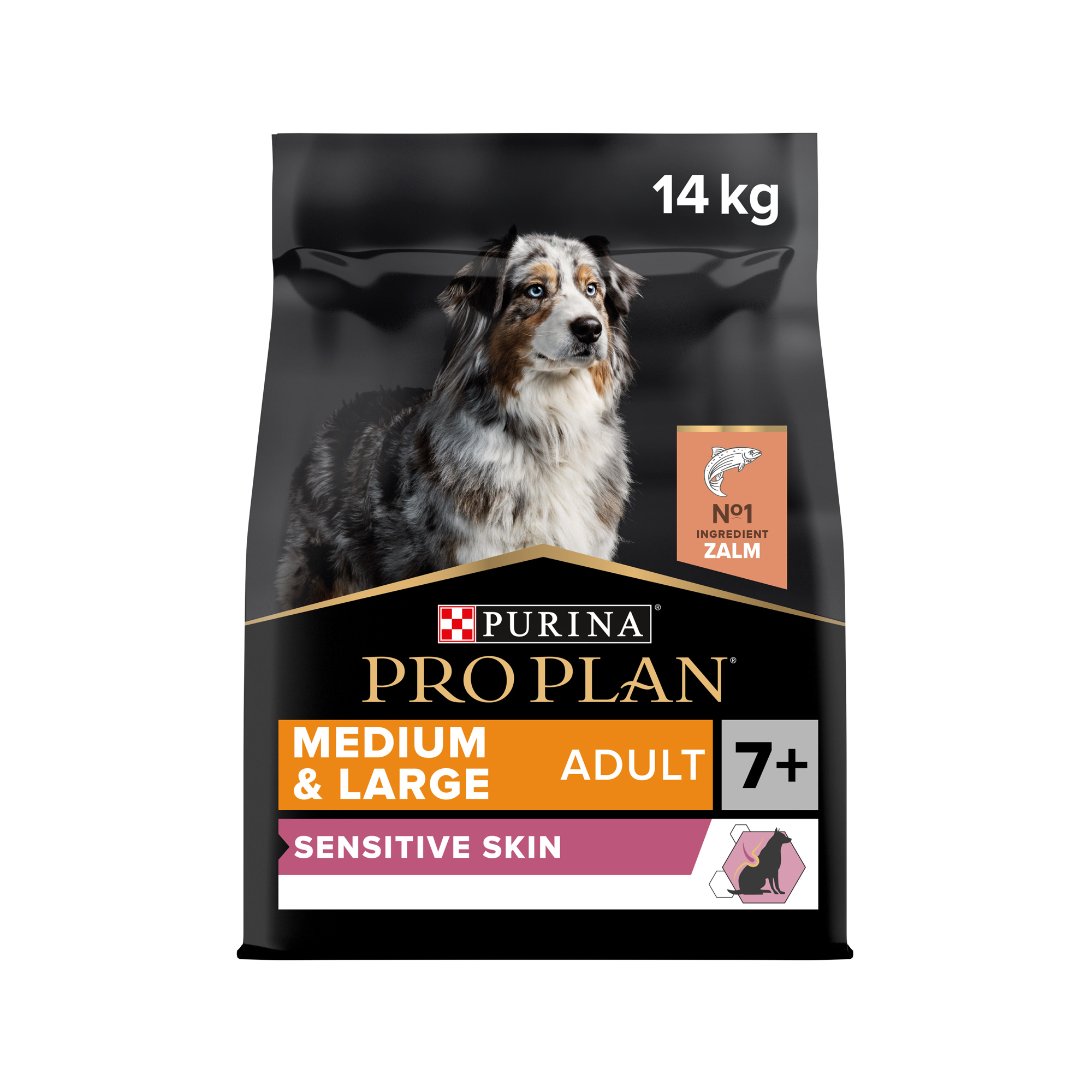 Purina Pro Plan Dog 7+ Adult - Sensitive Skin - Salmon - 14 kg