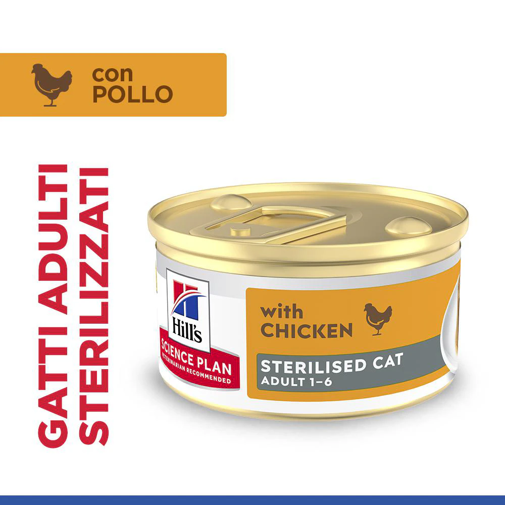 Hill's Science Plan Feline Sterilised Adult Premium Mousse - Pollo