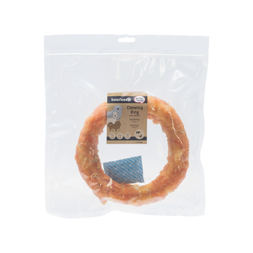 Beeztees Culinair Kauwring met Kip - 1 stuk - 19 cm