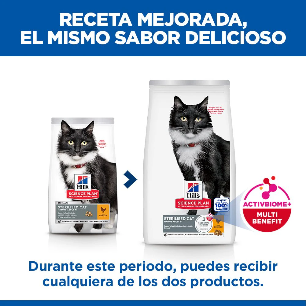 Hill's Science Plan Sterilised Cat - Mature Adult 7+ - Pollo