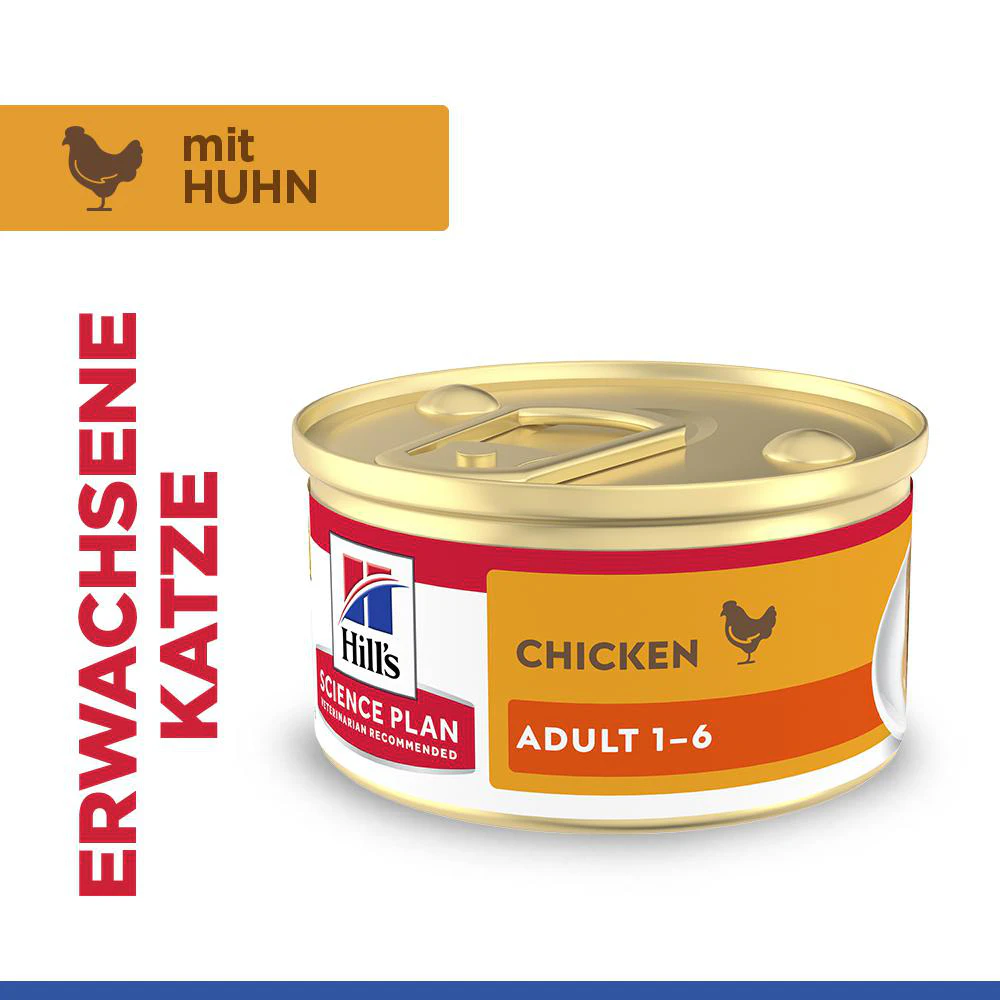 Hill's Science Plan Feline Adult Premium Mousse - Huhn