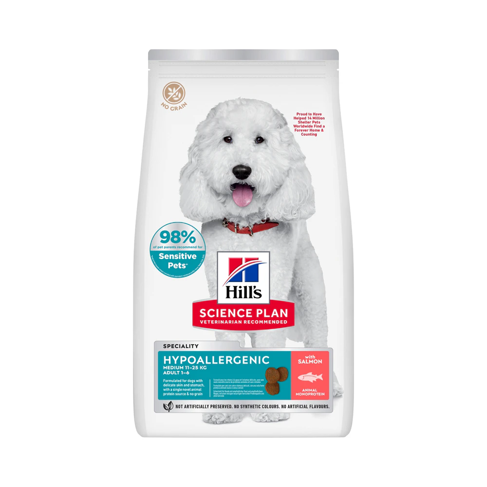 Hill's Science Plan Hypoallergenic Adult Medium Dog Food - Salmon