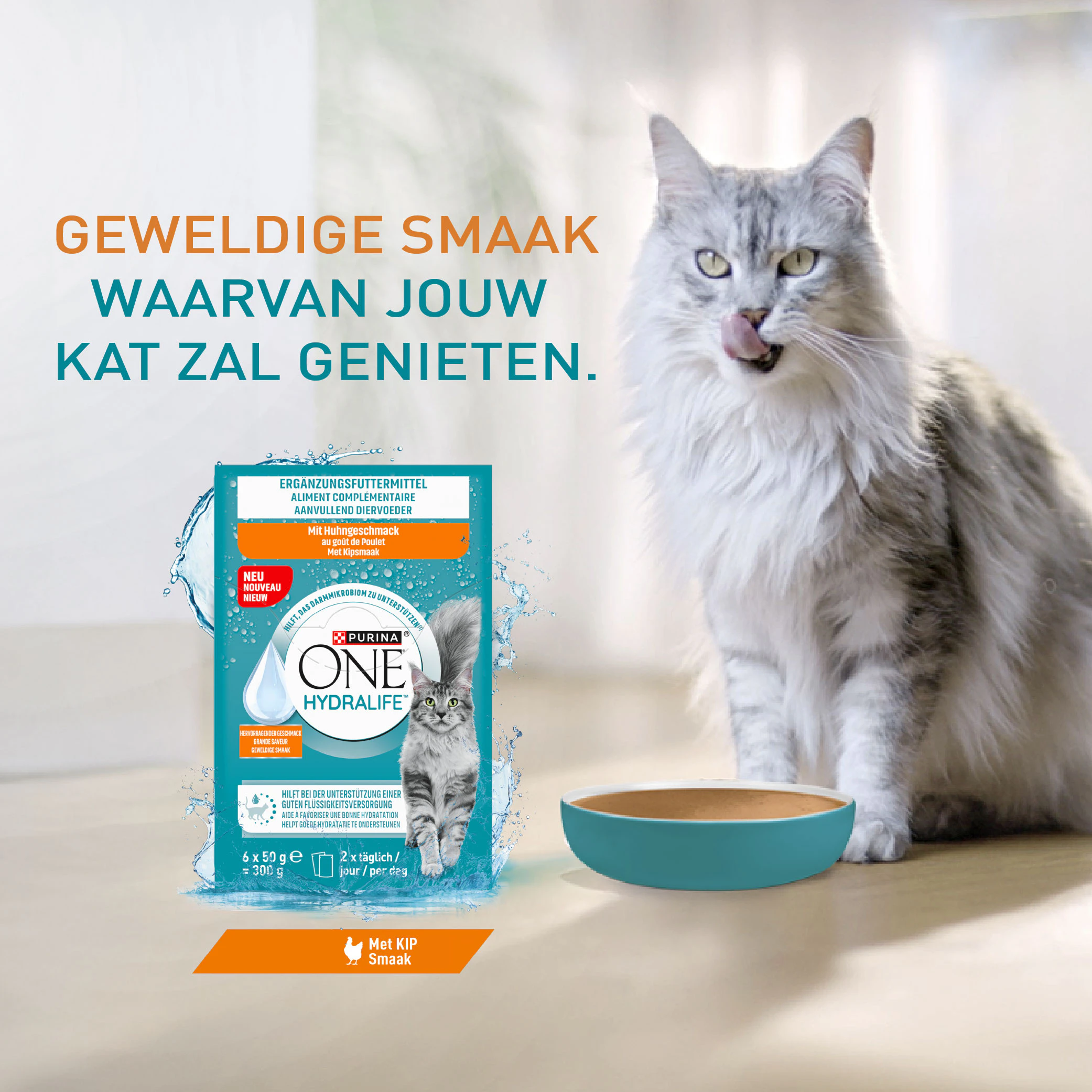Purina ONE HydraLife - Kip - 6 x 50 g