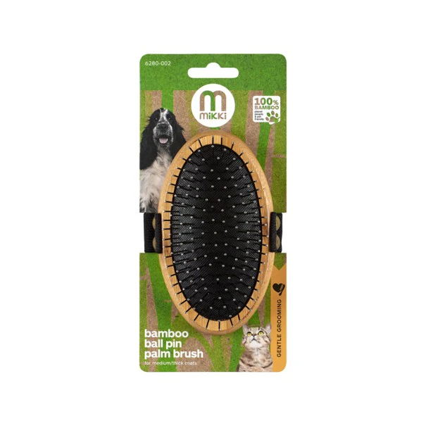 Mikki Bamboo Palm Brush - Ball Pin