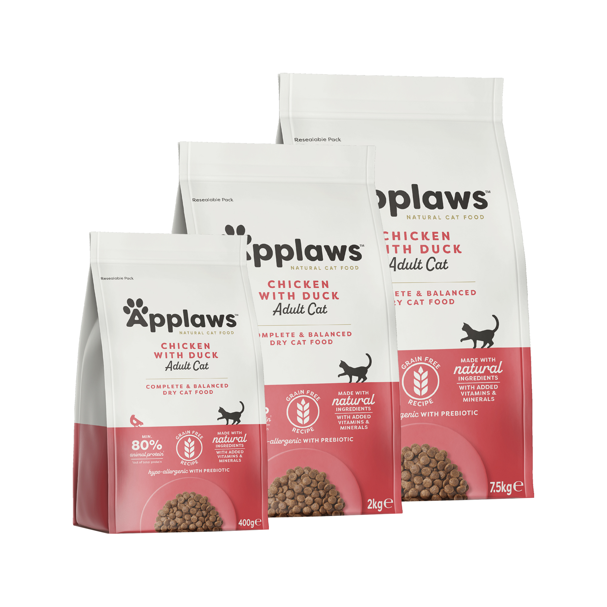 Applaws Adult Katzenfutter – Huhn & Ente – 7,5 kg