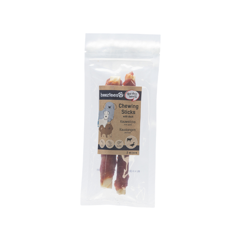 Beeztees Culinaire Kauwstick - 2 x 15 cm - Eend