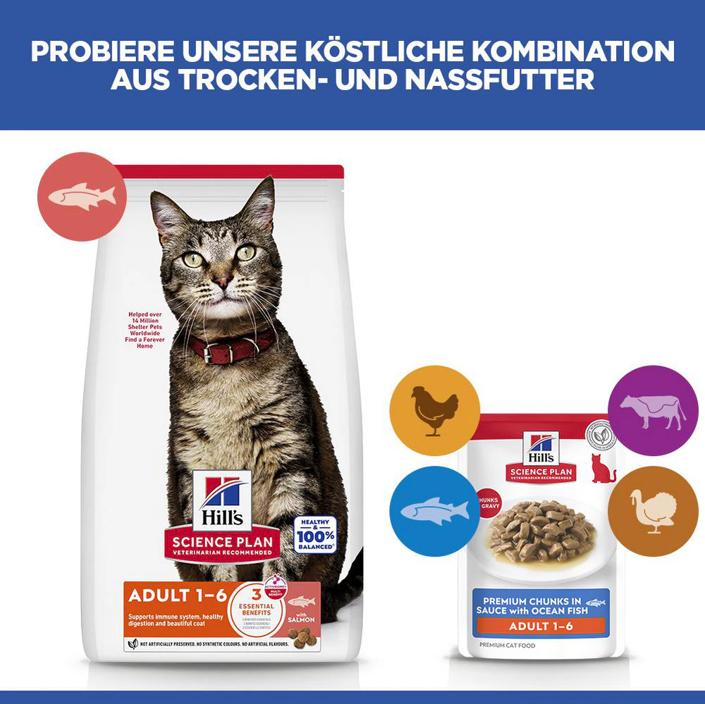 Hill's Science Plan Adult Katzenfutter - Frischebeutel - Meeresfisch