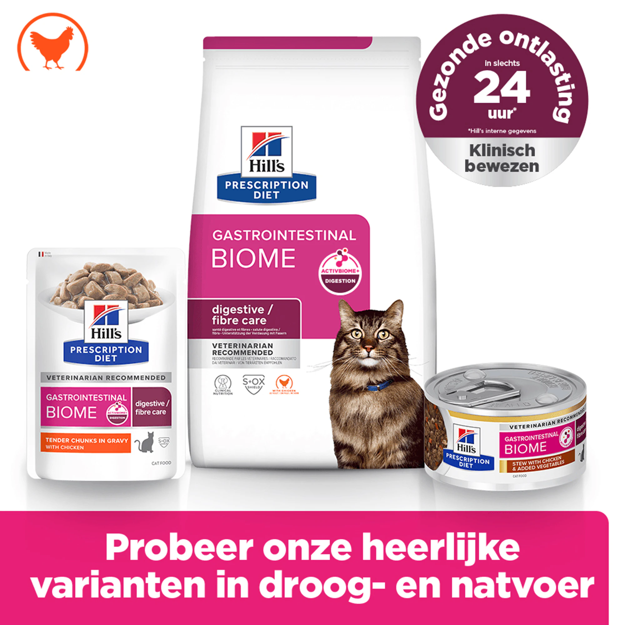 Hill's Prescription Diet - Gastrointestinal Biome - Feline - Natvoer