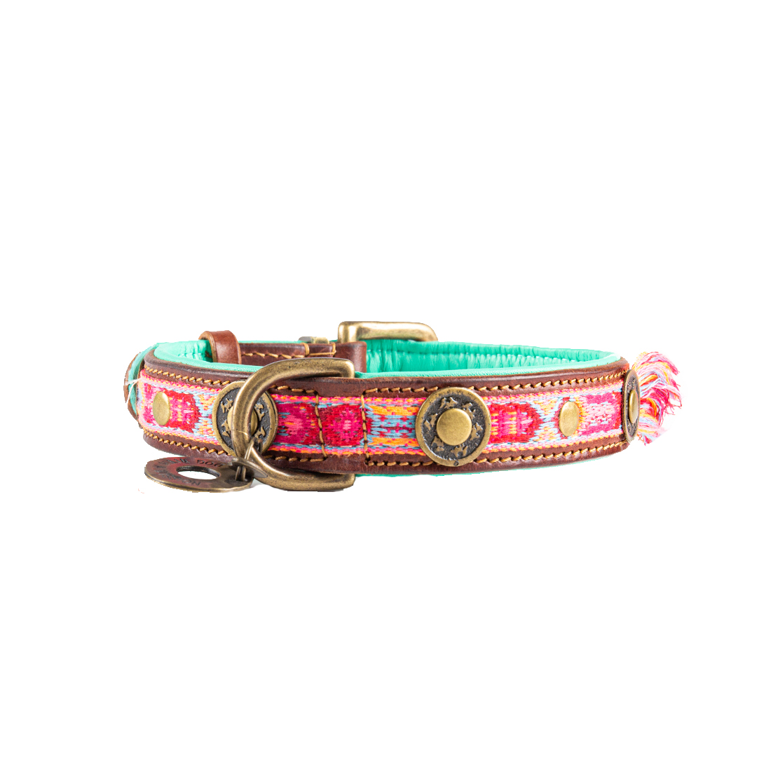 DWAM Dog Collar Boho Rosa - M (2.5cm)