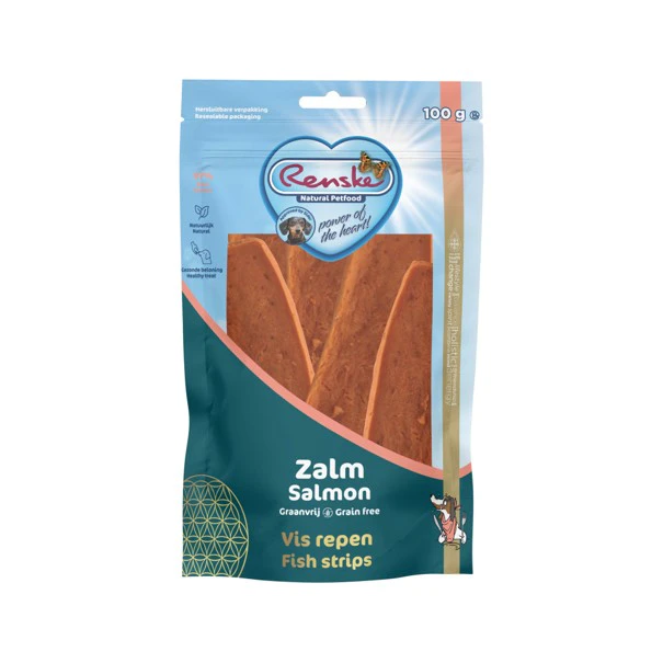 Renske Healthy Treat Meat Bars - Salmon - 3 x 100g