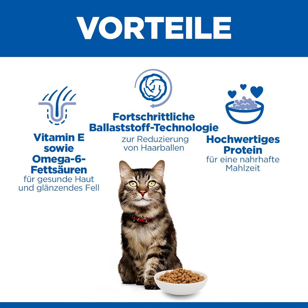 Hill's Science Plan Haarballen- und Fellpflege-Katzenfutter