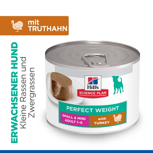 Hill's Science Plan Small & Mini - Perfect Weight Adult - Pute - Dose
