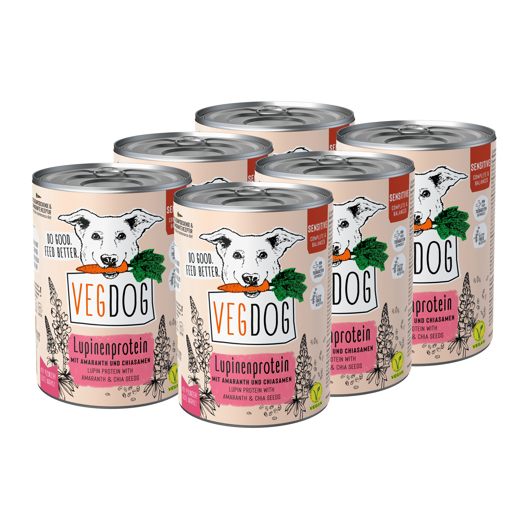 Vegdog Sensibelchen No1 Hondenvoer - Blik