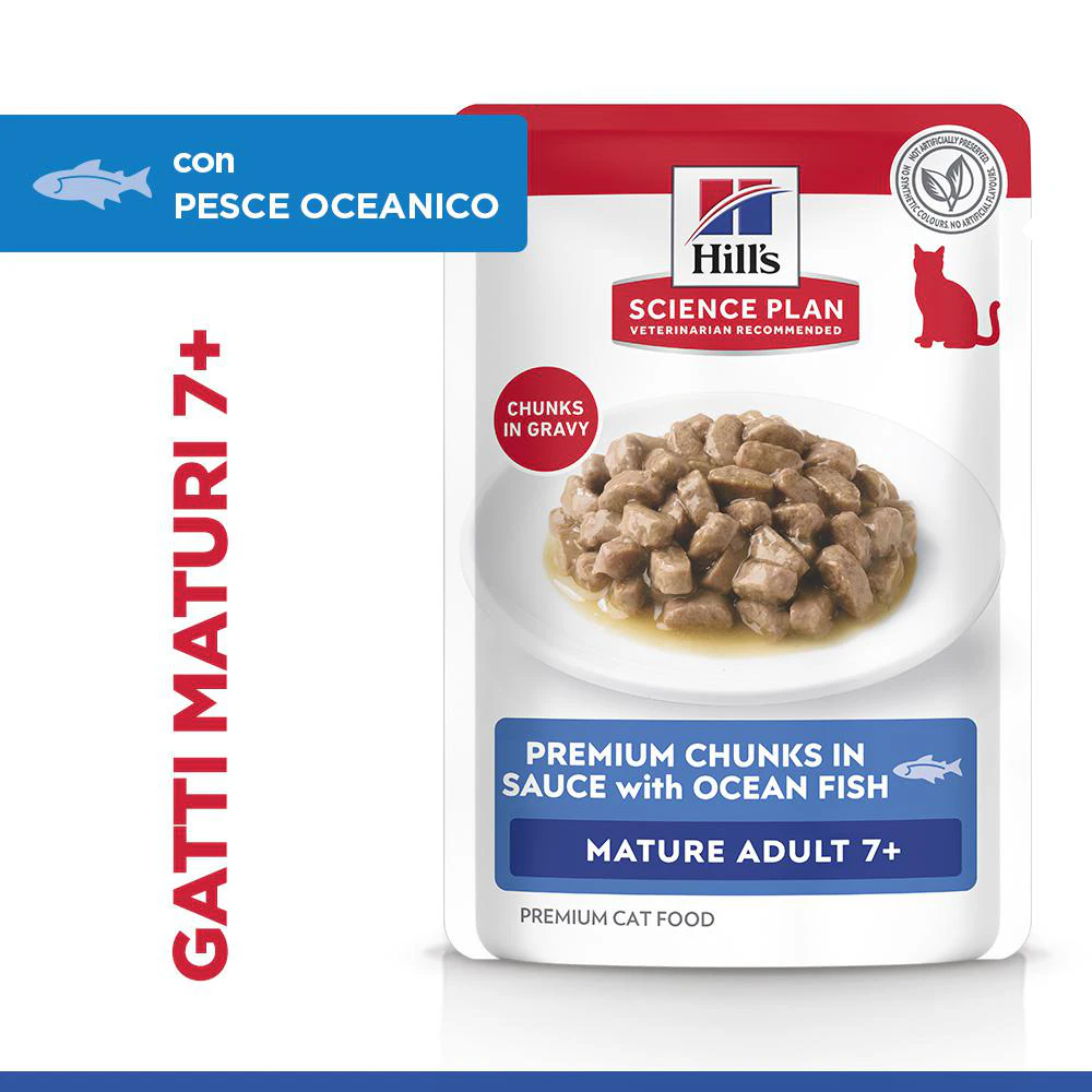 Hill's Science Plan Mature Adult - Pesce Marino - Bustina Pasto