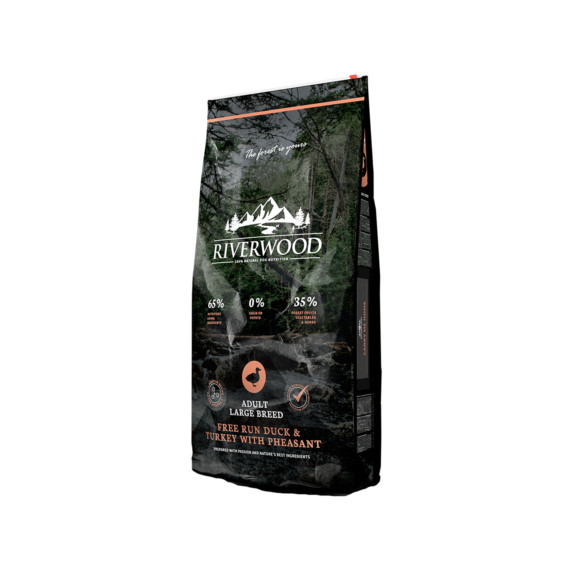 Riverwood Adult Large Breed Hondenvoer - Eend & Kalkoen met Fazant - 12 kg