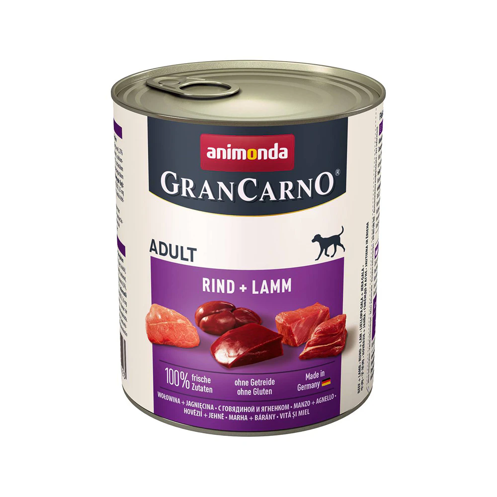 Animonda GranCarno Original Adult Hundefutter - Dosen - Rind & Lamm - 6 x 800 g