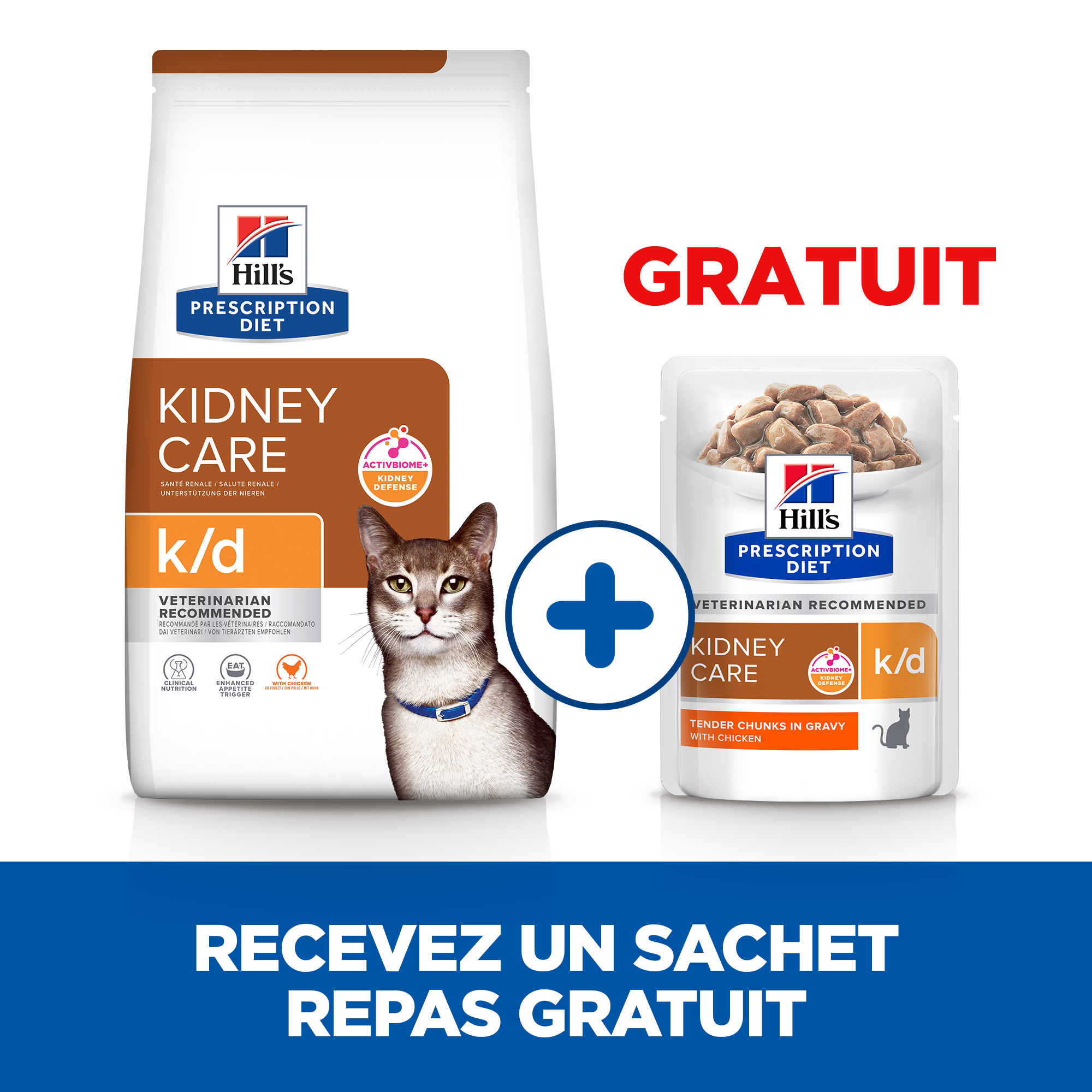 Hill's Prescription Diet k/d Kidney Care - Poulet - 3 kg