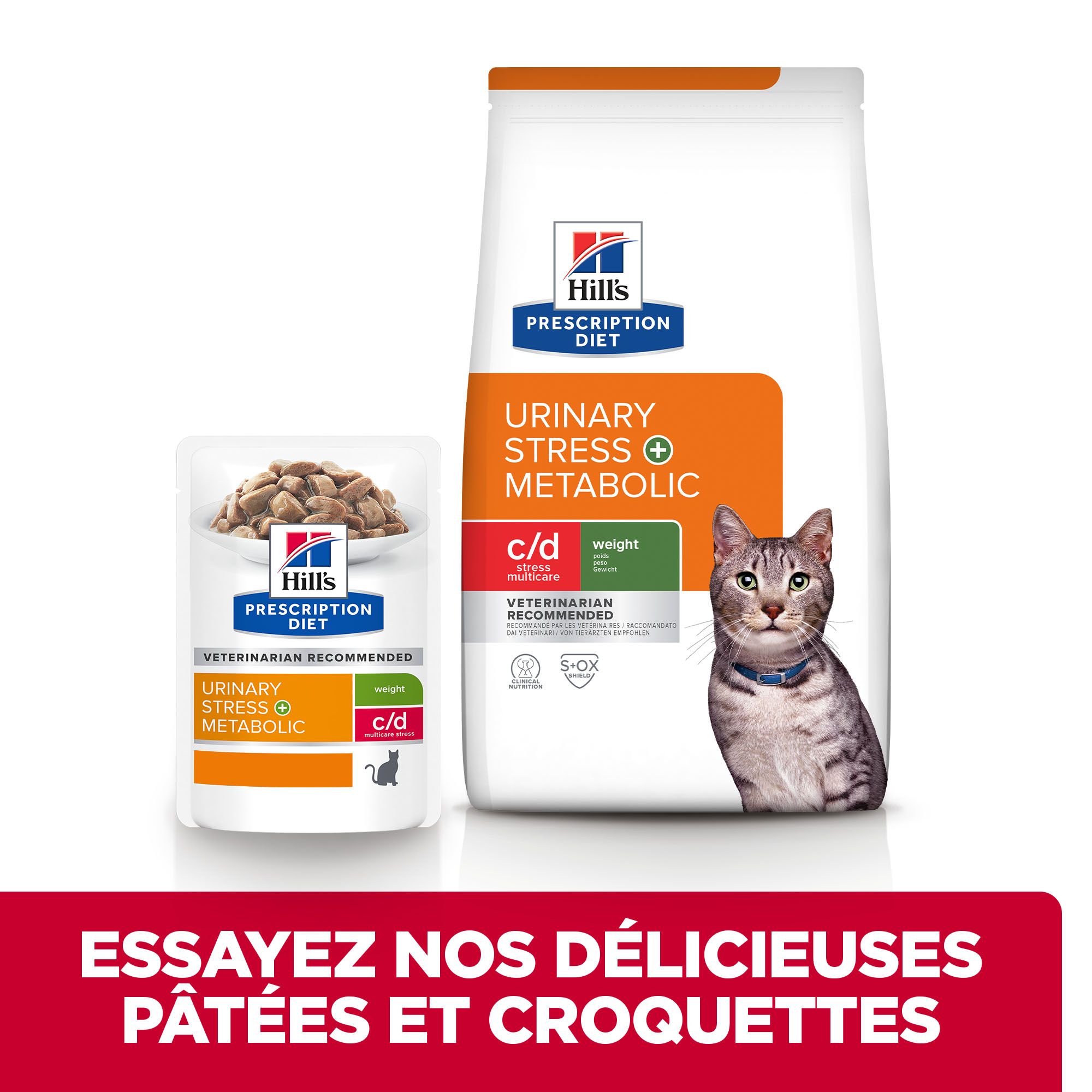Hill's Prescription Diet - Feline - c/d Urinary Stress + Metabolic - Alimentation humide