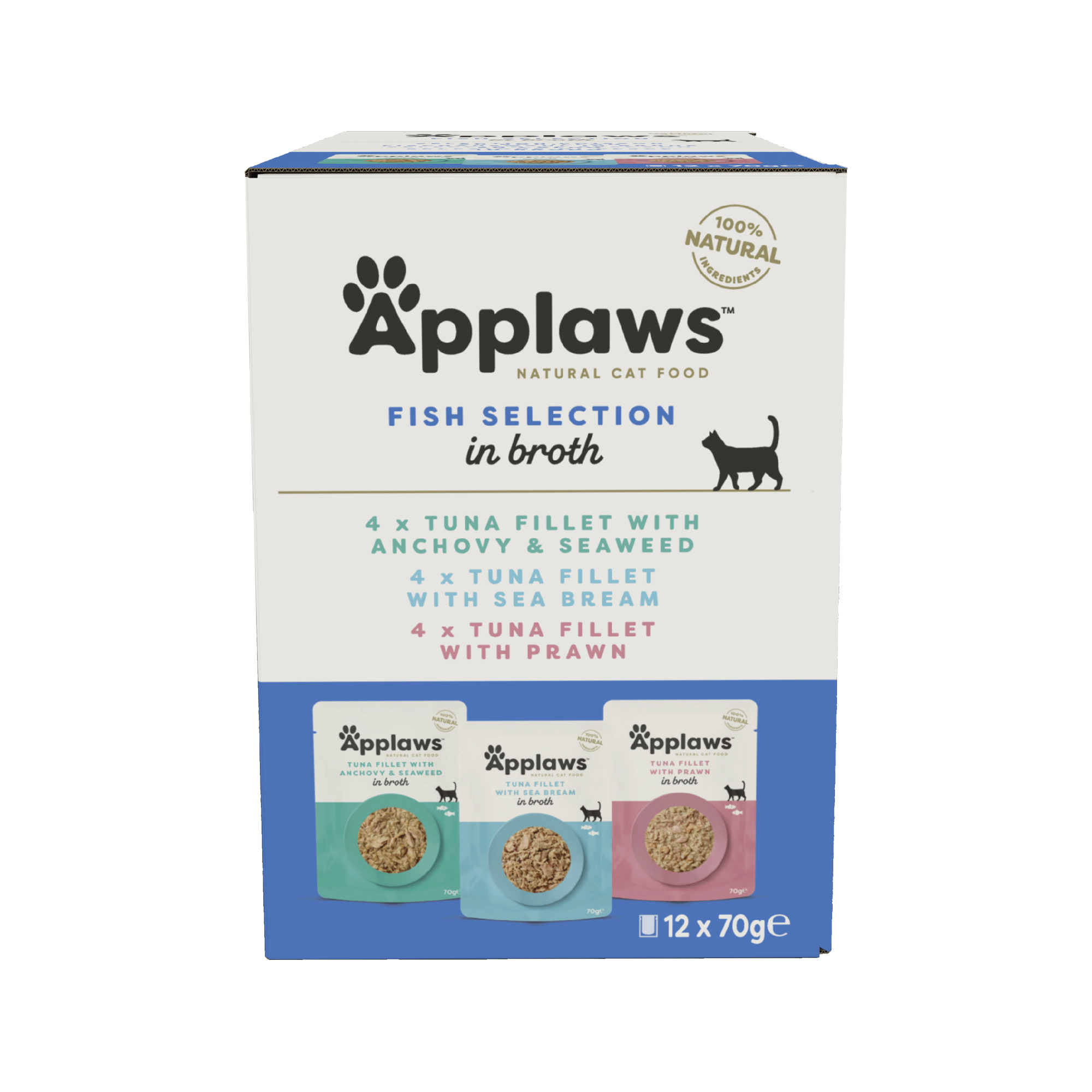 Applaws Cat - Fish in Broth Multipack - 12 x 70 g