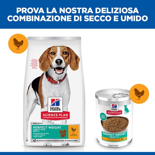 Hill's Science Plan Perfect Weight - Adult - Pollo e Verdure - Lattina