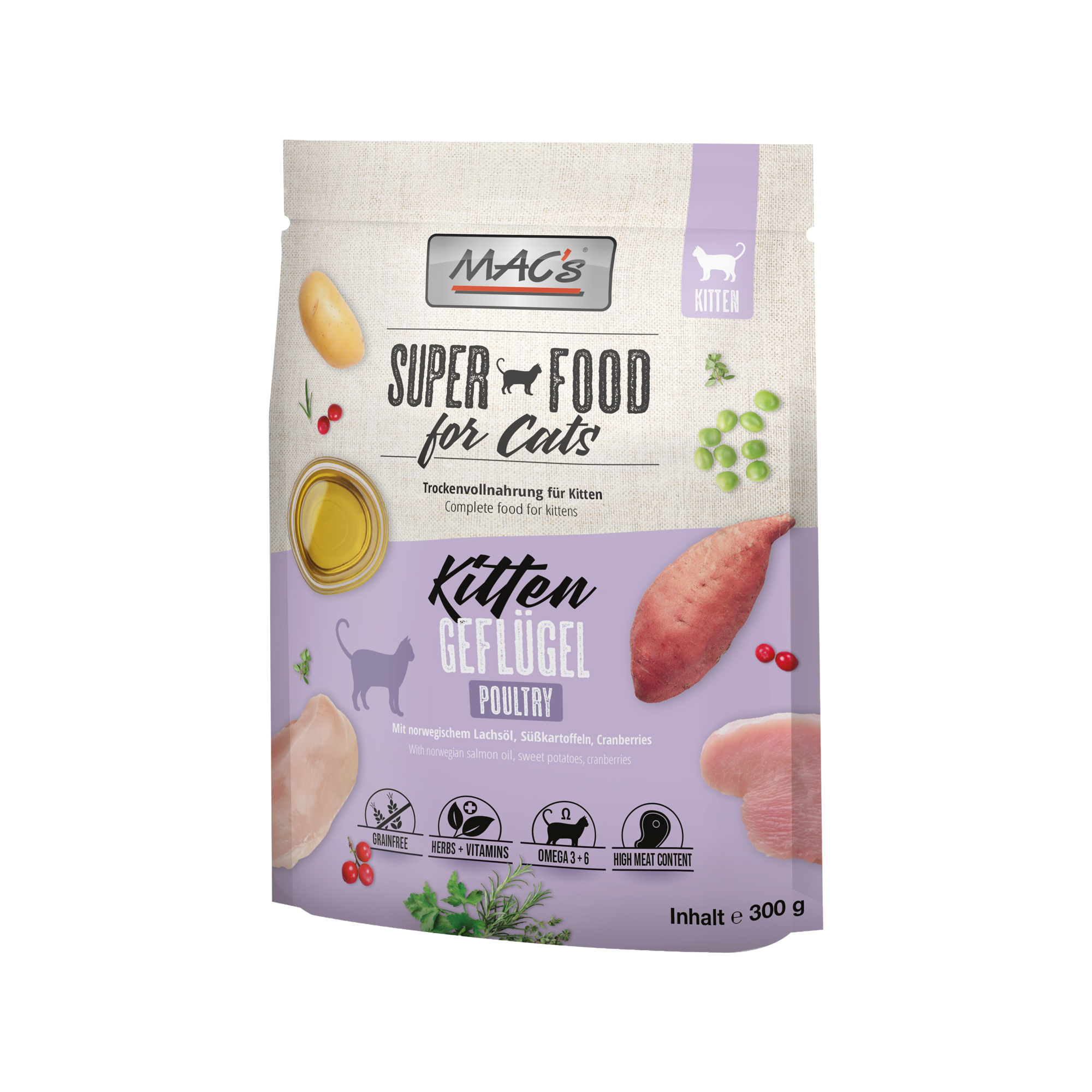 MAC’s Kitten Katzenfutter – Geflügel – 1,5 kg