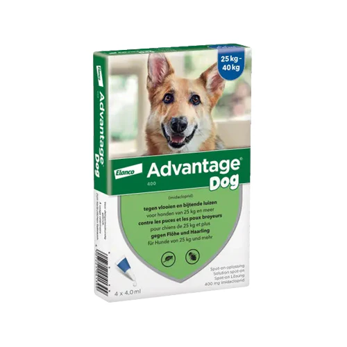 Advantage 400 hond - 25-40kg - 4 x 4 ml