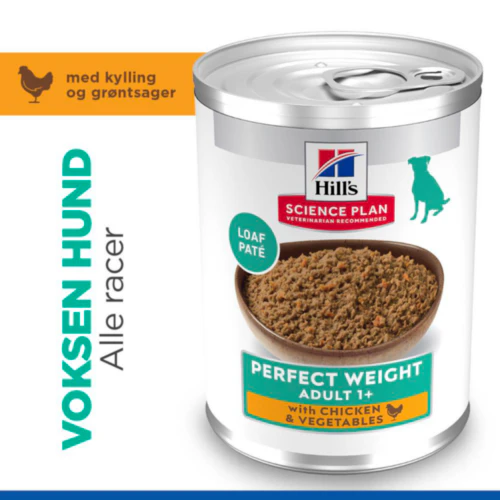 Hill's Science Plan Perfect Weight - Adult - Kylling og Grøntsager - Dåse