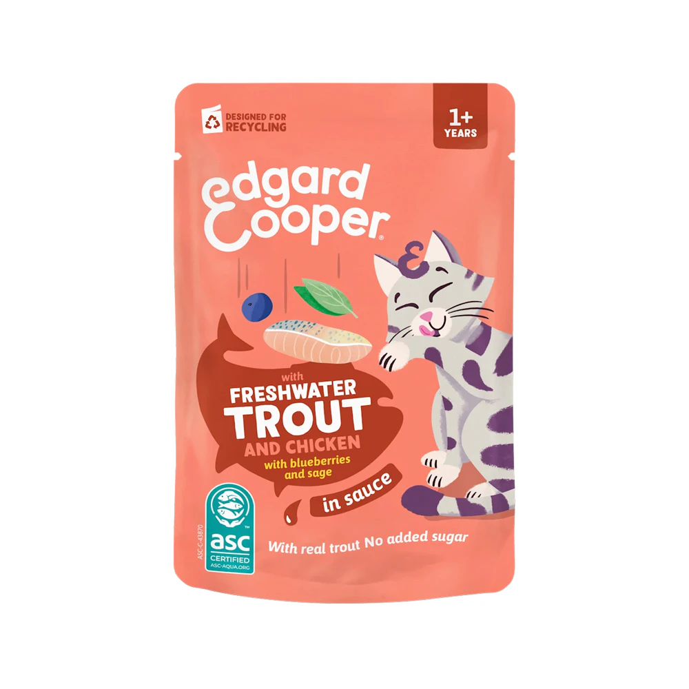 Edgard & Cooper Cat Adult - Forel & Kip  - 12 x 85 g