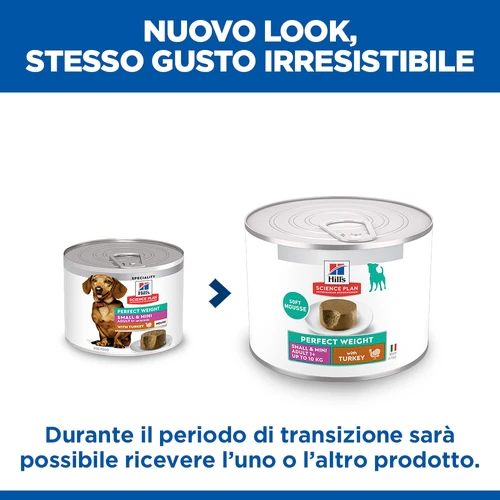 Hill's Science Plan Small & Mini - Perfect Weight Adult - Tacchino - Lattina
