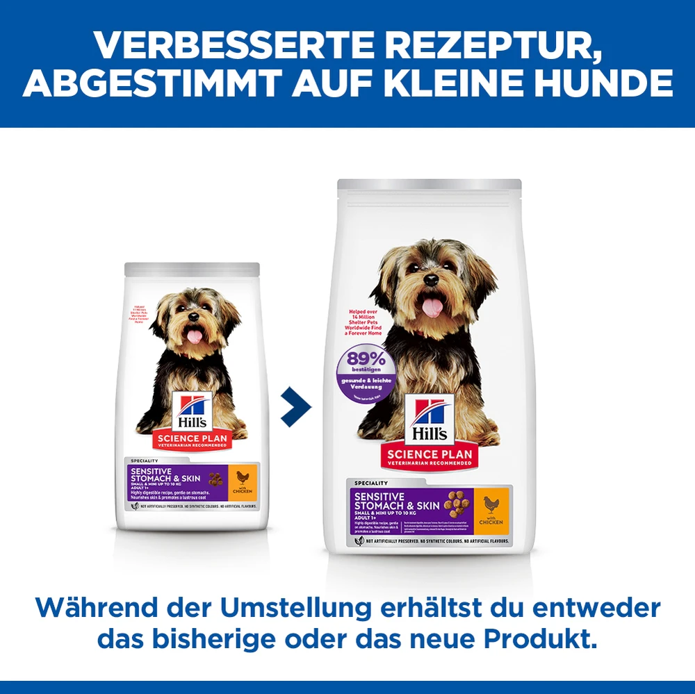 Hill's Science Plan Small & Mini - Sensitive Stomach & Skin Adult - Huhn