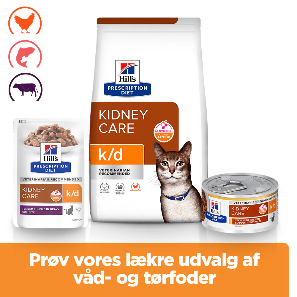Hill's k/d Kidney Care - Prescription Diet - Feline - Portionspose